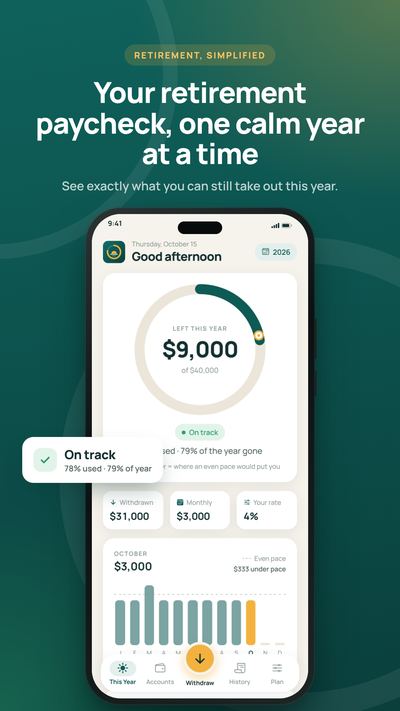Yearwell app showing $9,000 left this year
